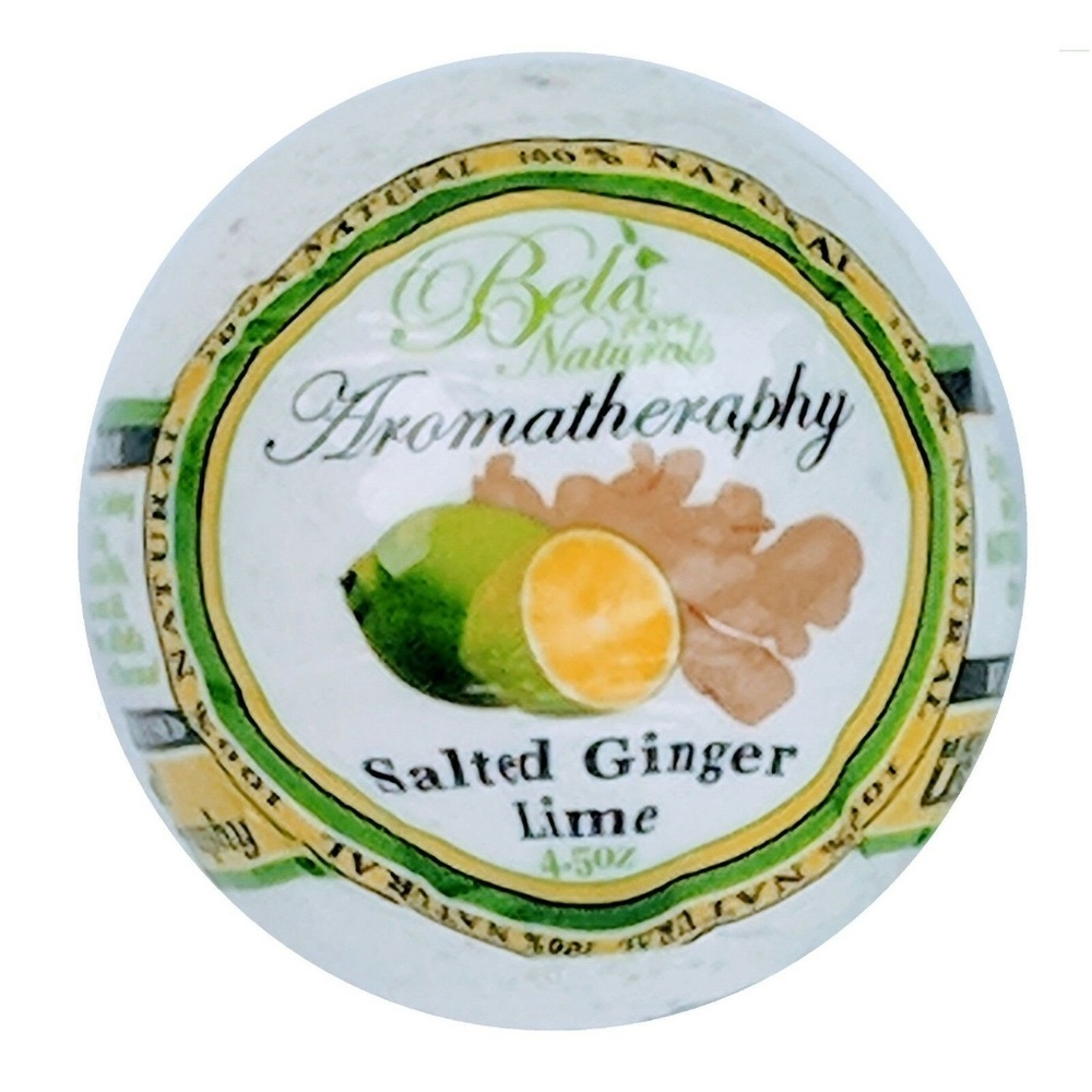 Bela 100% Naturals Aromatheraphy Bath Bomb - Salted Ginger Lime (7 for $15...)